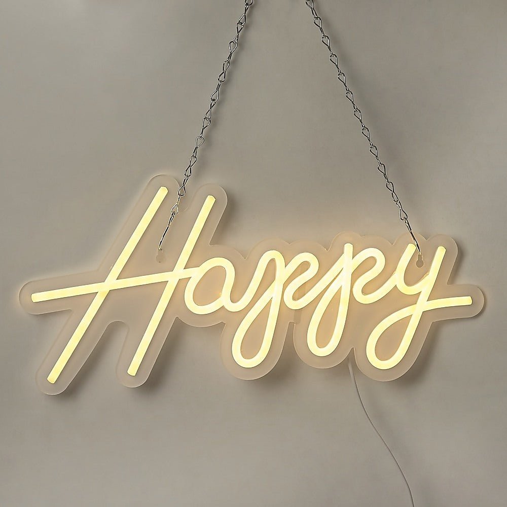 Happy Birthday Neon Sign Hanging Glowing Party Decoration-Home & Garden > Home & Garden Others-Dropli